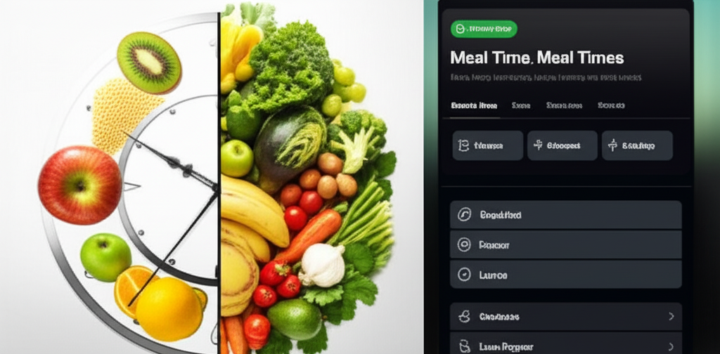 Elegant meal planning with time tracking